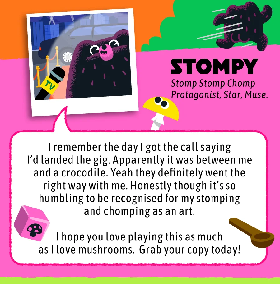 Stompy - Protagonist, Star, Muse