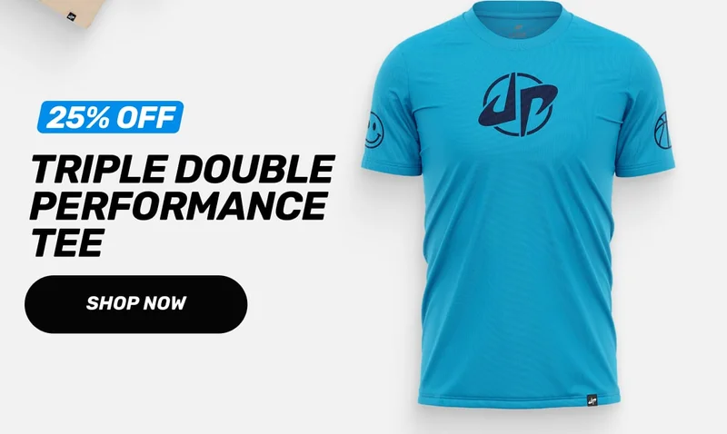 25% Off Triple Double Performance tee
