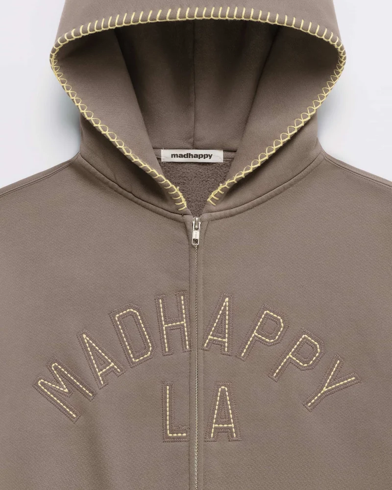 an image of a hooded sweatshirt with a hoodie that says madhappy la
