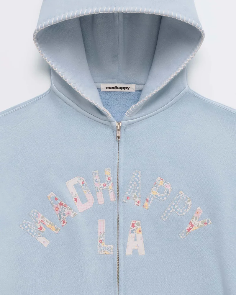 an image of a blue hoodie with a happy birthday message