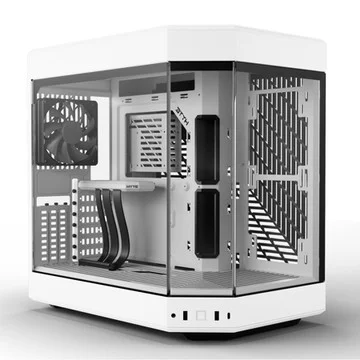 HYTE Y60 Modern Aesthetic Tempered Glass Mid-Tower ATX PC Case, Snow White