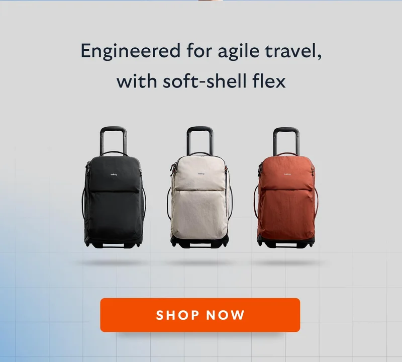 Engineered for agile travel, with soft-shell flex. Shop now