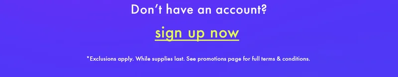 Don't have an account? Sign up now