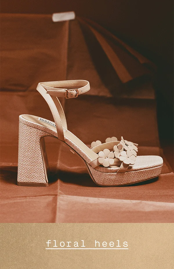 floral heels