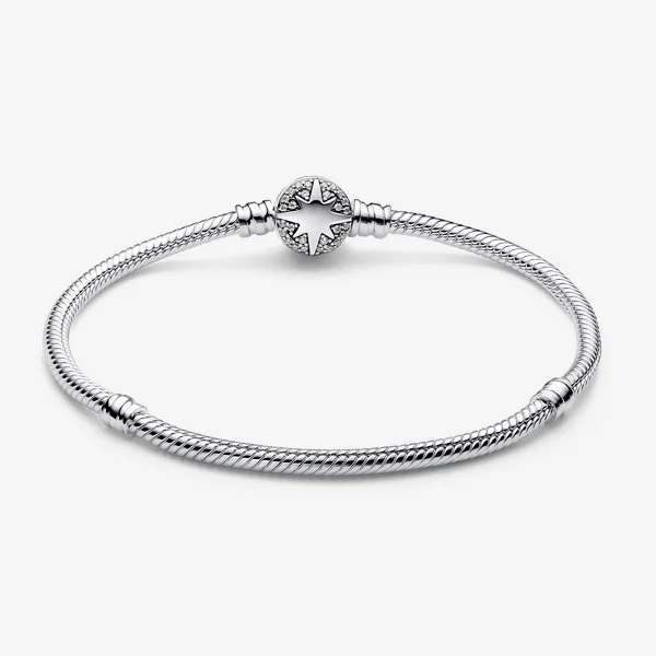 North Star Clasp Snake Chain Bracelet