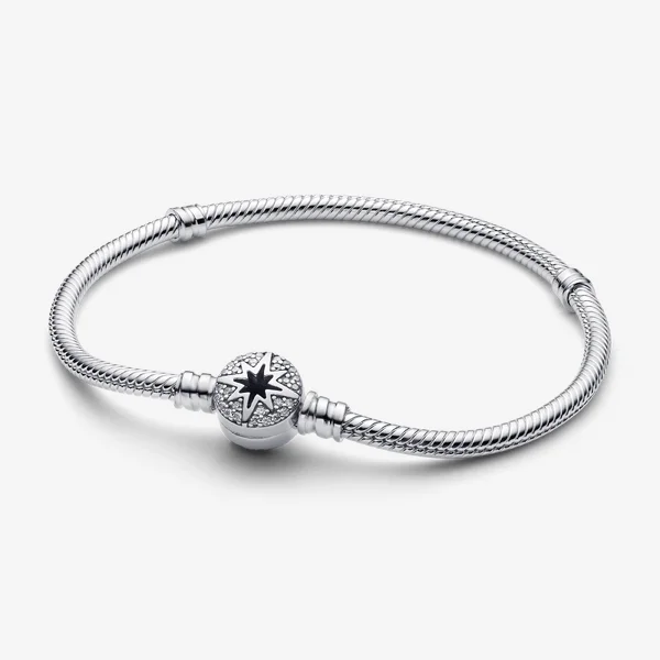 North Star Clasp Snake Chain Bracelet