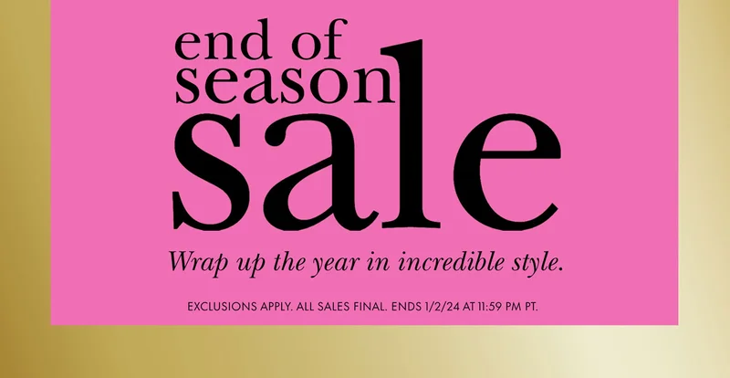 End Of Season Sale