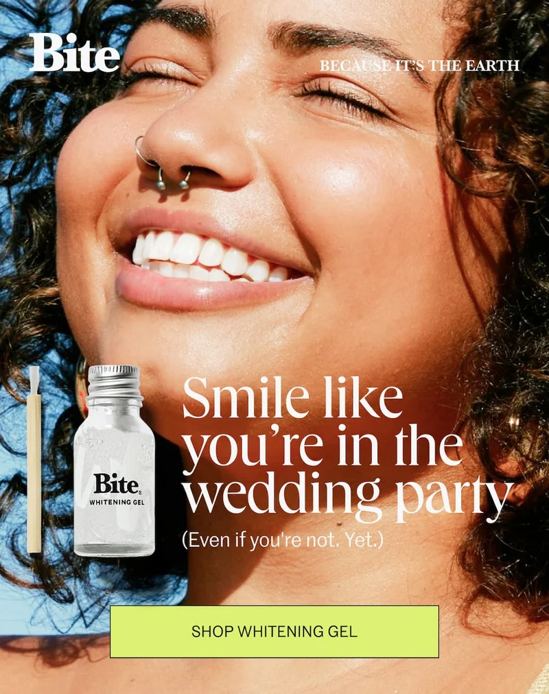 Smile like you're in the wedding party.
