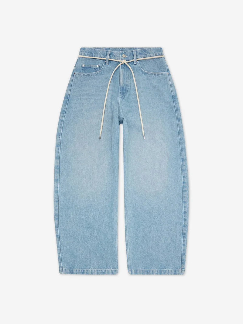 Image of about:blank Wide Leg Denim - Light Blue Wash