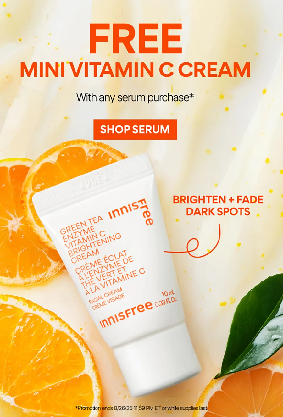 FREE MINI VITA C CREAM W/ SERUM PURCHASE