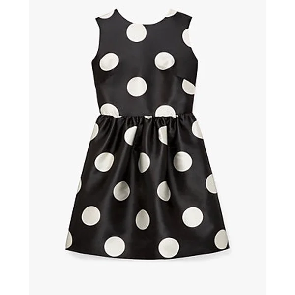 Breezy Dot Fit-and-flare Bow Dress