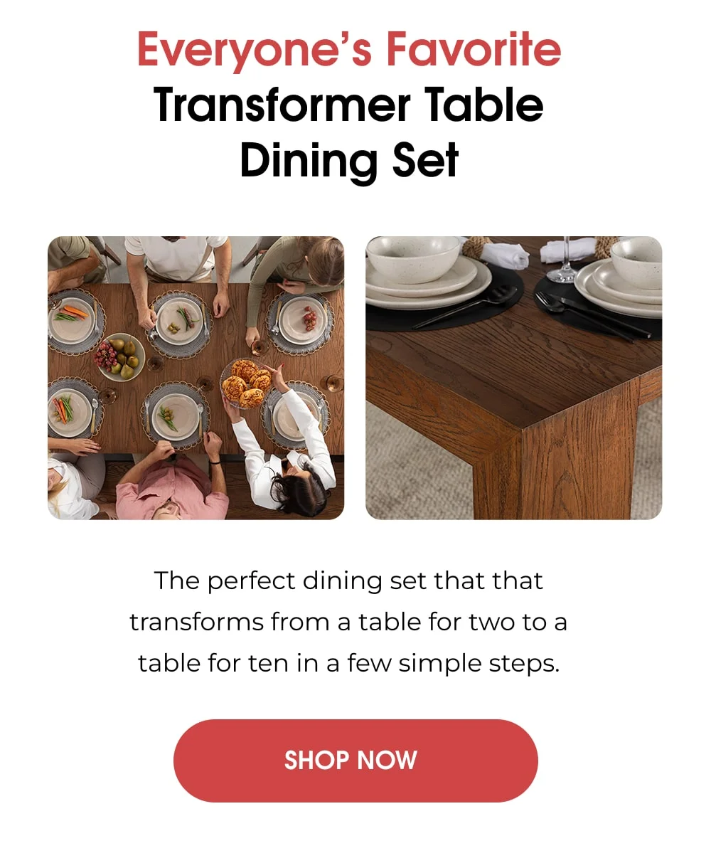 Make every event special with Transformer Tables, the ultimate flexible dining solution.