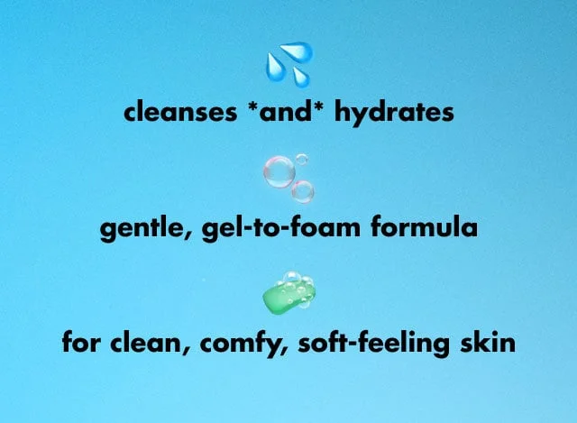 Cleanses and hydrates