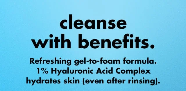 Refreshing gel-to-foam formula