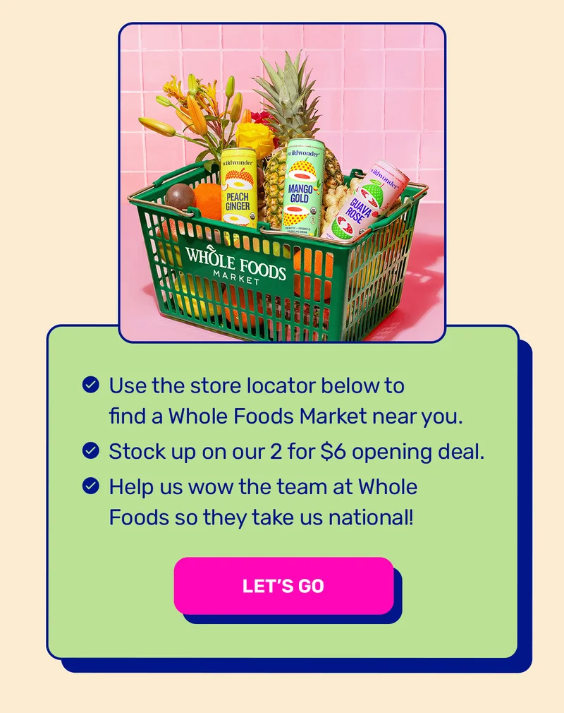 How to support wildwonder at Whole Foods