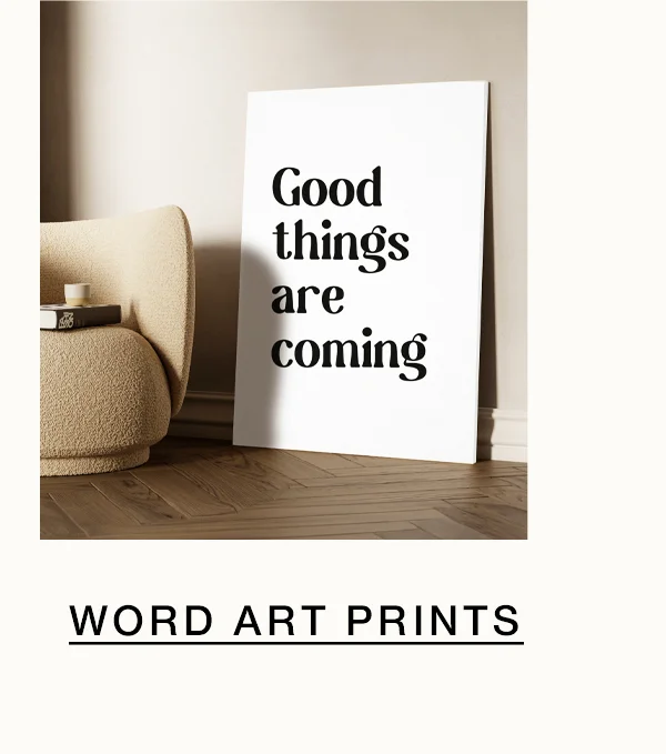 Word art prints