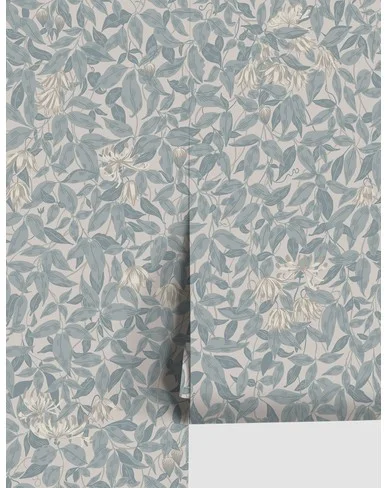 Scalamandre Linnea Wallpaper by Sandberg - Misty Blue