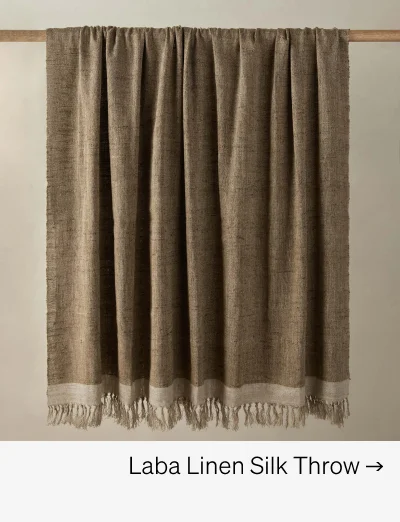 Shop Laba Linen Silk Throw