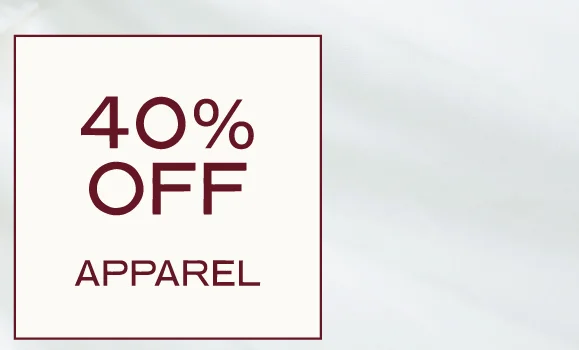 40% Off Apparel