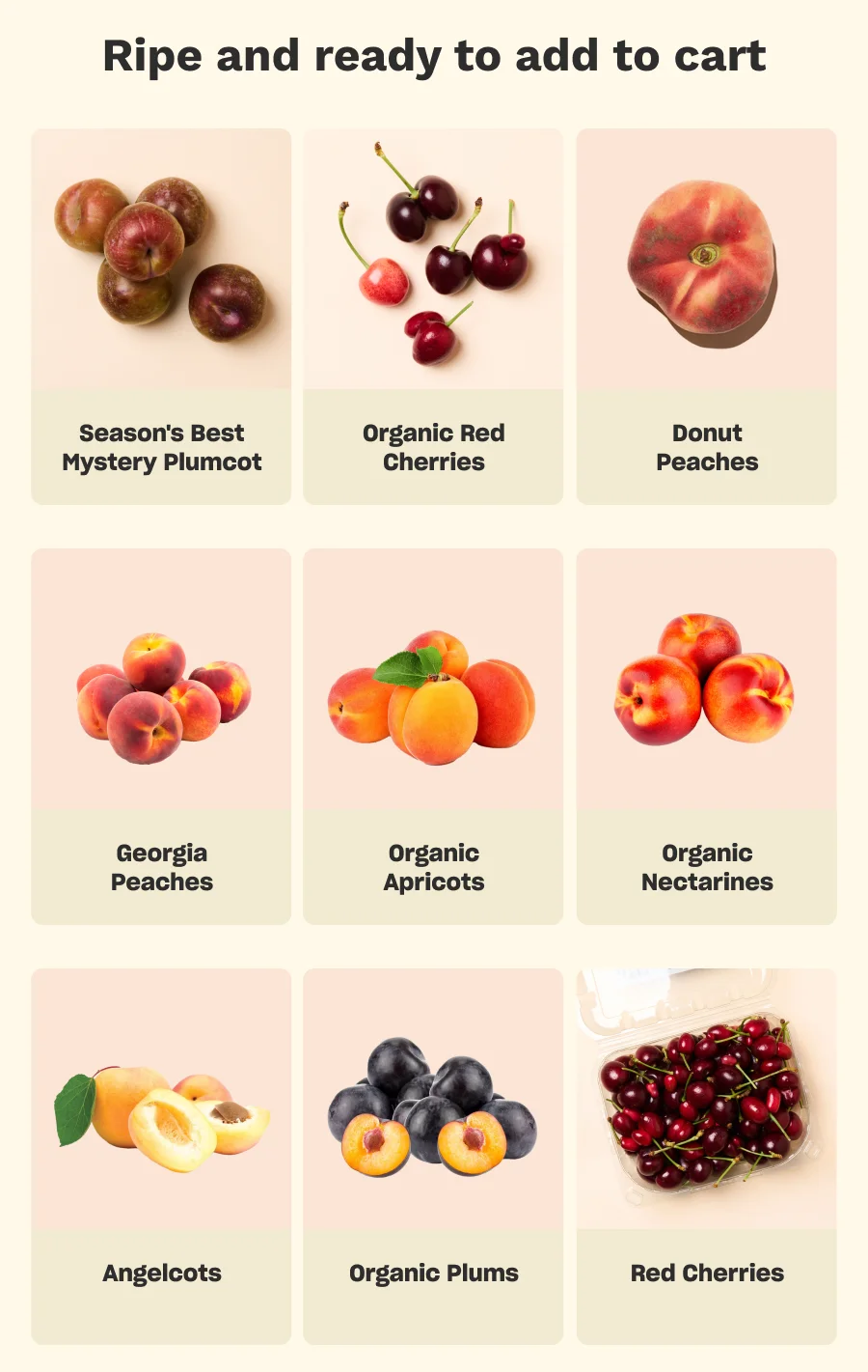 Ripe and ready to add to cart