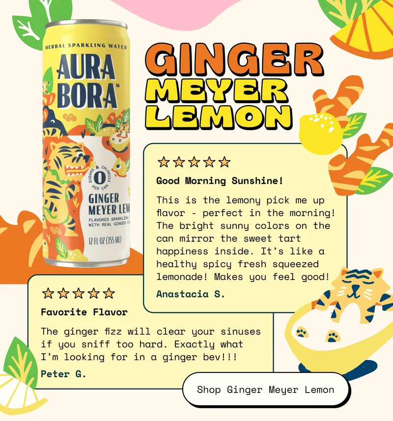 aura bora ginger meyer lemon