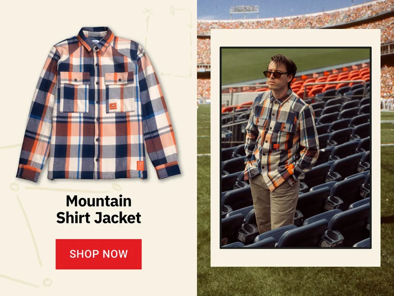 Topo Broncos Mountain Shirt Jacket