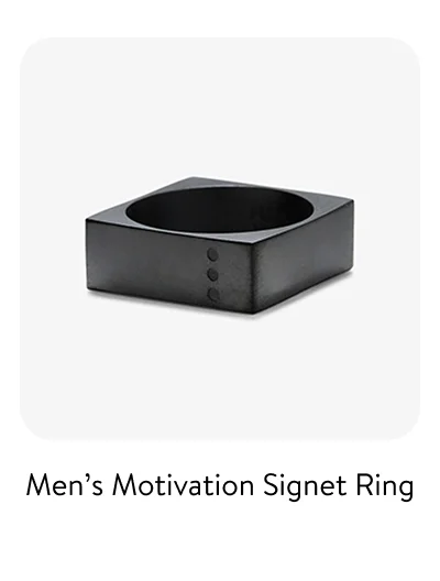 Men's Motivation Signet Ring