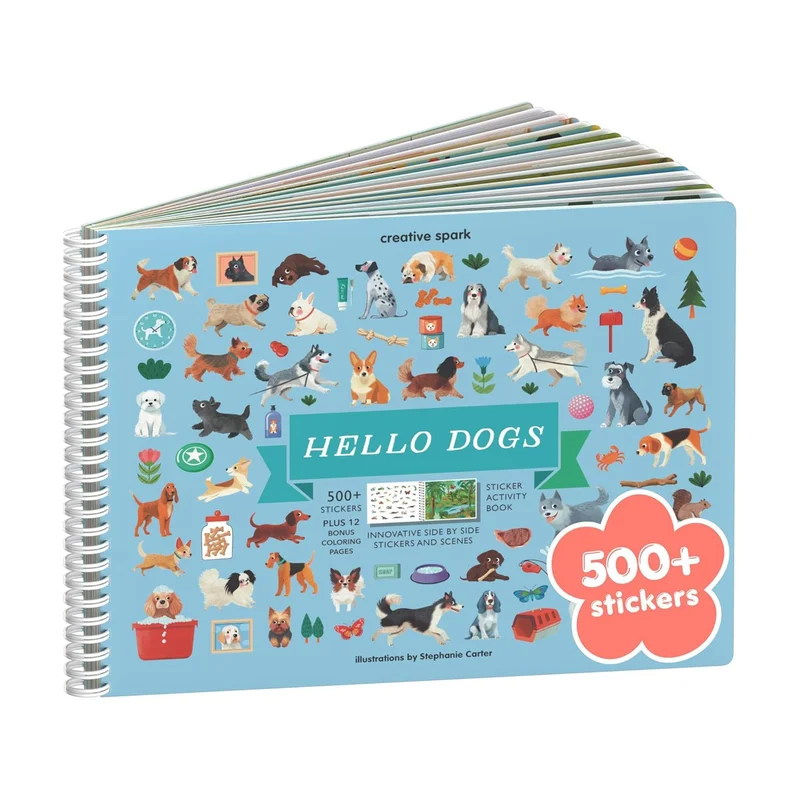 Creative Spark hello dogs sticker book Creative Spark hello dogs sticker book