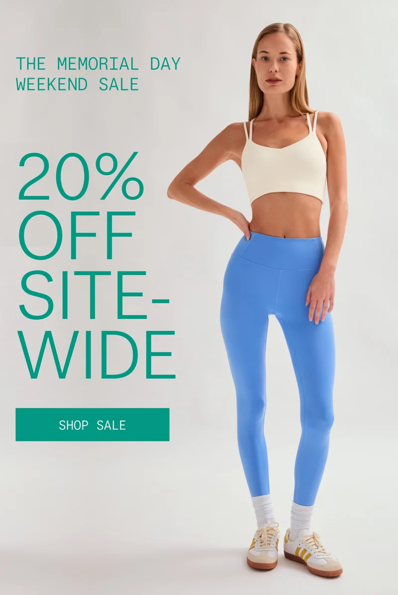 The Memorial Day Weekend Sale.  20% OFF SITEWIDE  |  SHOP SALE