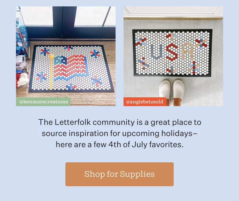 The Letterfolk community is a great place to source inspiration for upcoming holidays-here are a few 4th of July Favororites. | Shop Supplies