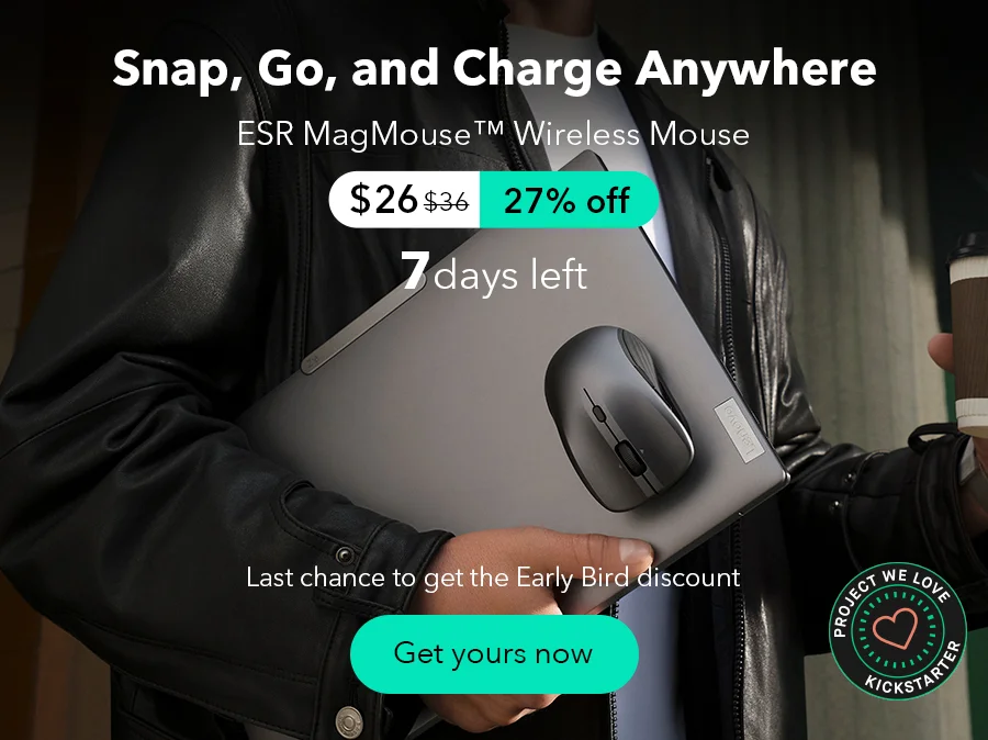 ESR MagMouse™ Wireless Mouse Now on Kickstarter