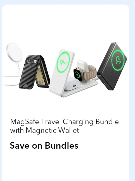 MagSafe Travel Charging Bundle with Magnetic Wallet