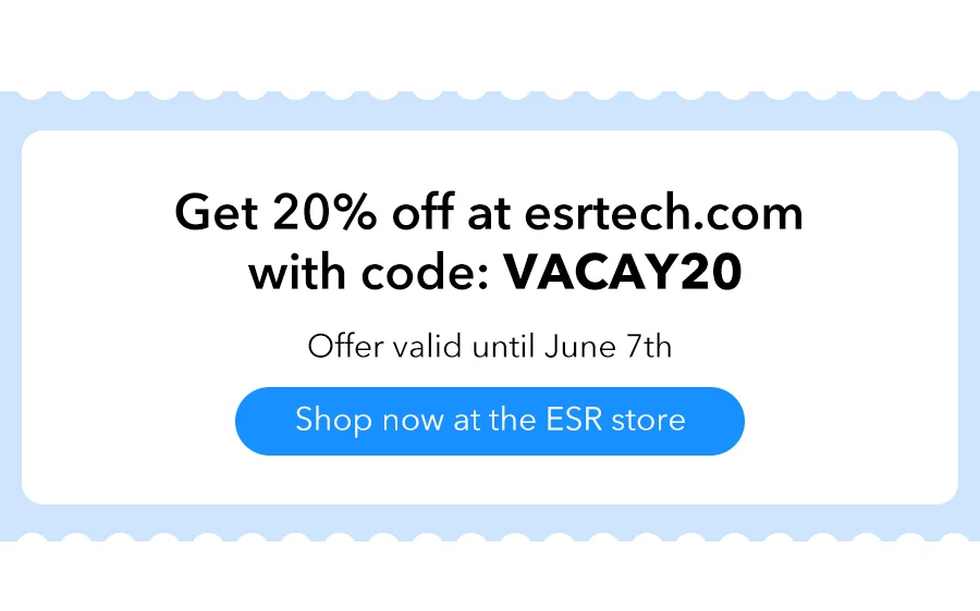 Get 20% off at esrtech.com with code