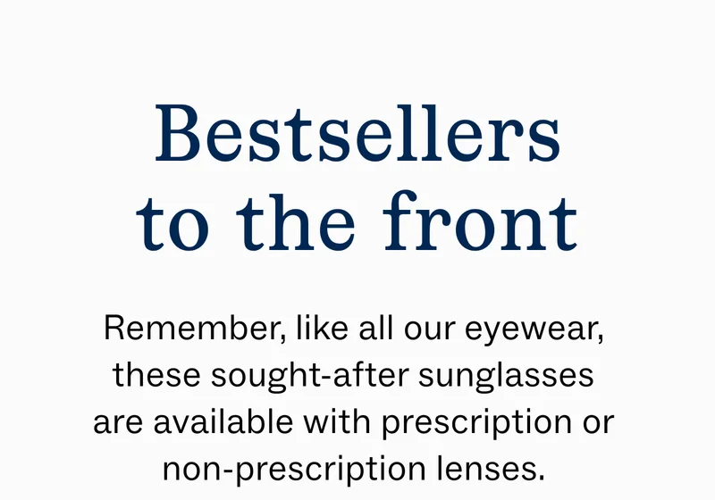 Bestsellers to the front