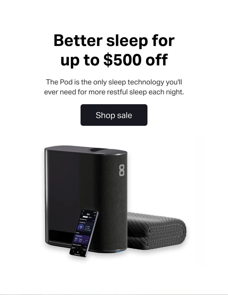 Better sleep for up to $500 off | Shop sale