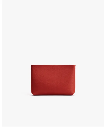 Small Zipper Pouch Dark Coral