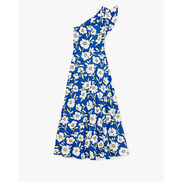 Sunshine Floral One-Shoulder Dress
