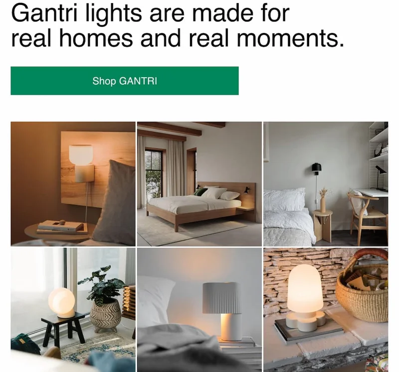 Gantri lights are made for real homes and real moments.