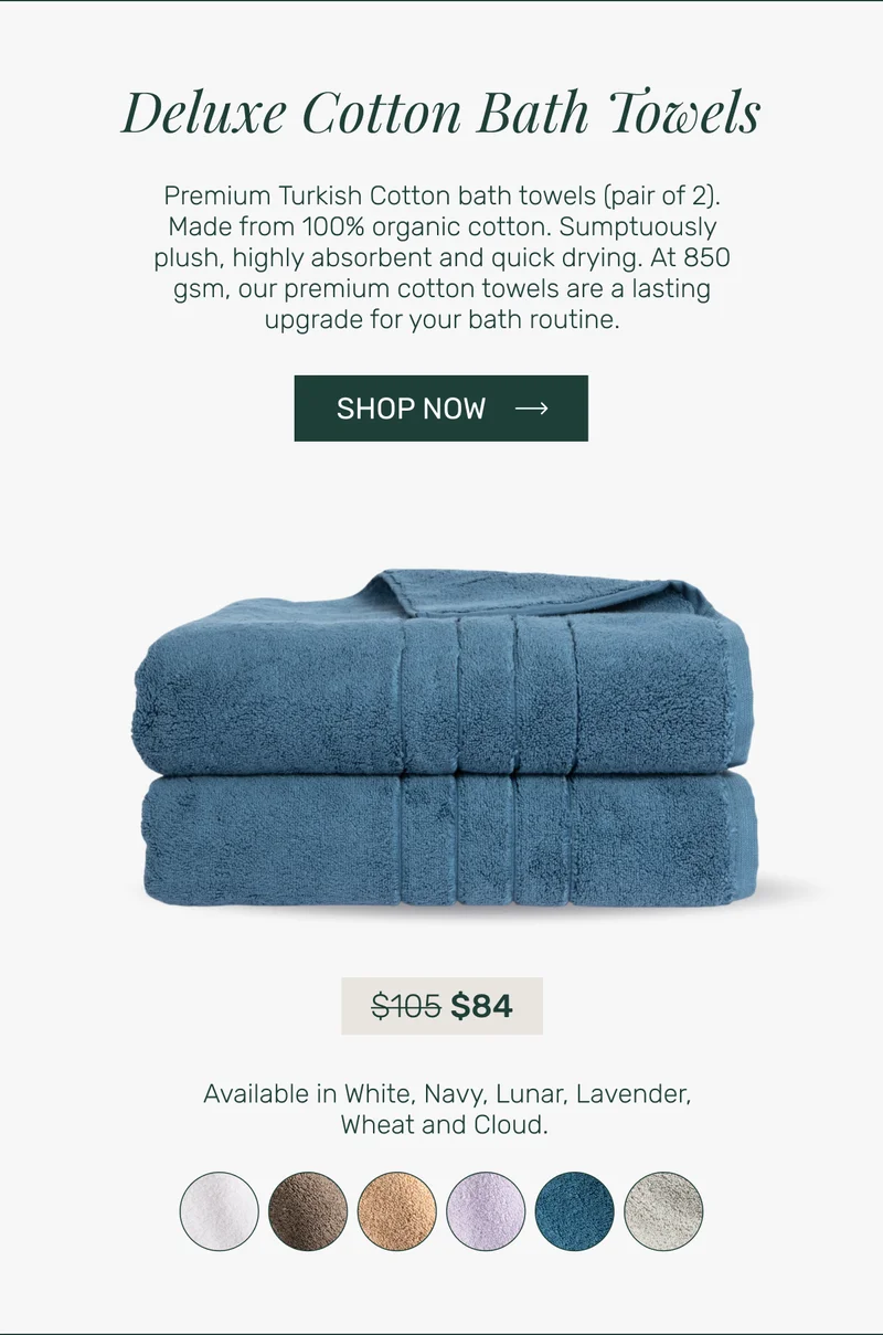Deluxe Cotton Bath Towels