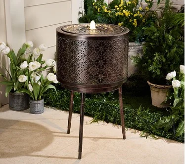 Garden Reflections Plug-in Lit Fountain w/ Removable Stand