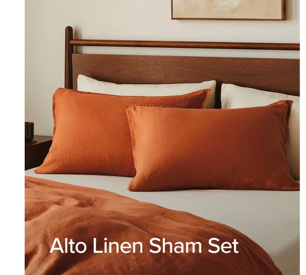Alto Linen Sham Set.