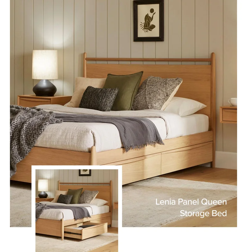 Lenia Queen Storage Bed