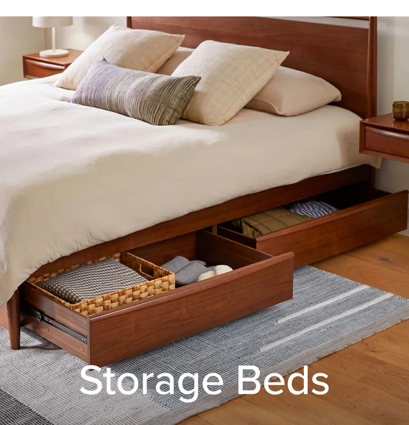 Storage beds.
