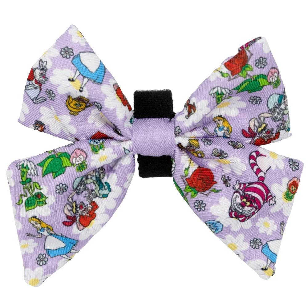 Image of Dog Sailor Bow - Alice in Wonderland (Purple)