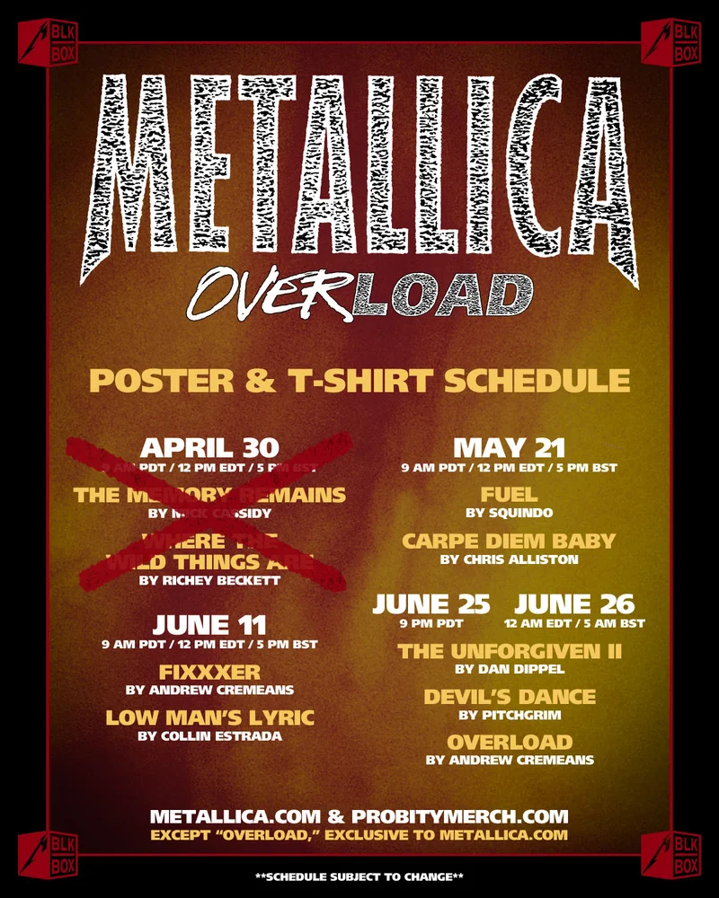 New OverLoad Posters & T-Shirts Available Thursday!