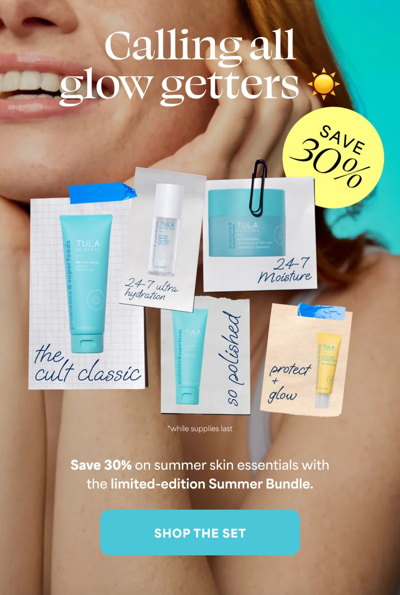 Calling all glow getters. Save 30% on summer skin essentials with the limited-edition Summer Bundle. -- SHOP THE SET