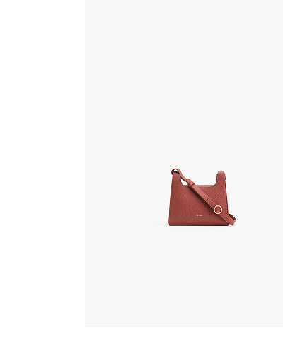 Mini Double Loop Bag Dark Terracotta