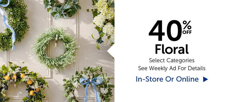40% Off Floral - Select Categories