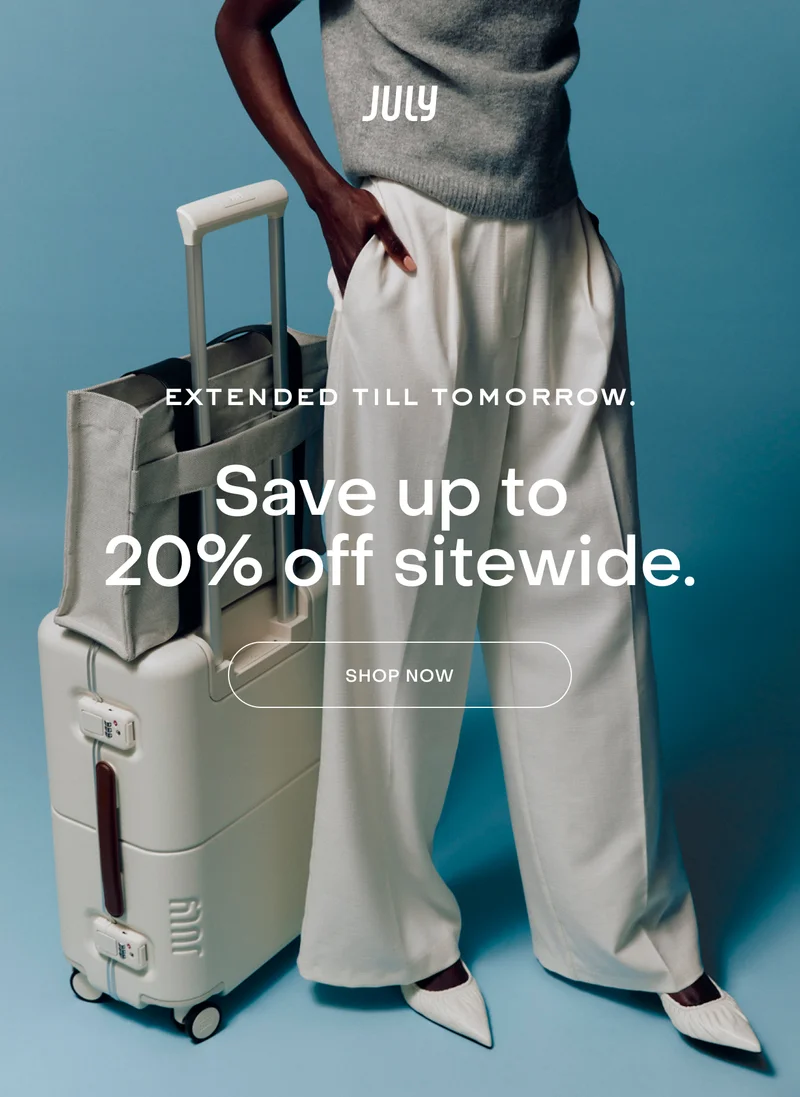 Extended till tomorrow. Save up to  20% off sitewide. Shop now.