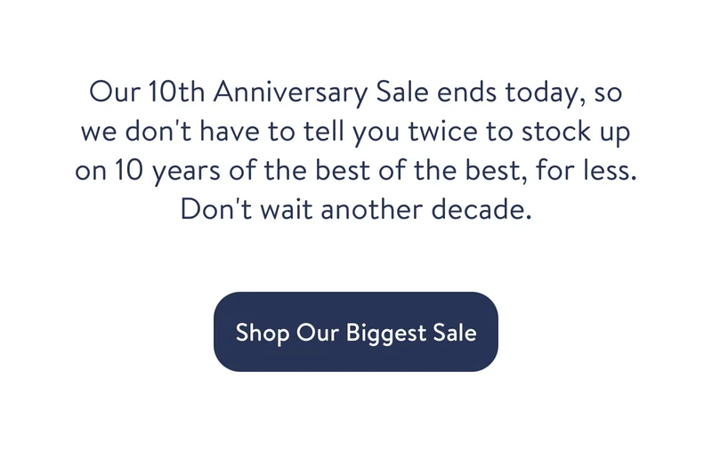 Shop our biggest sale